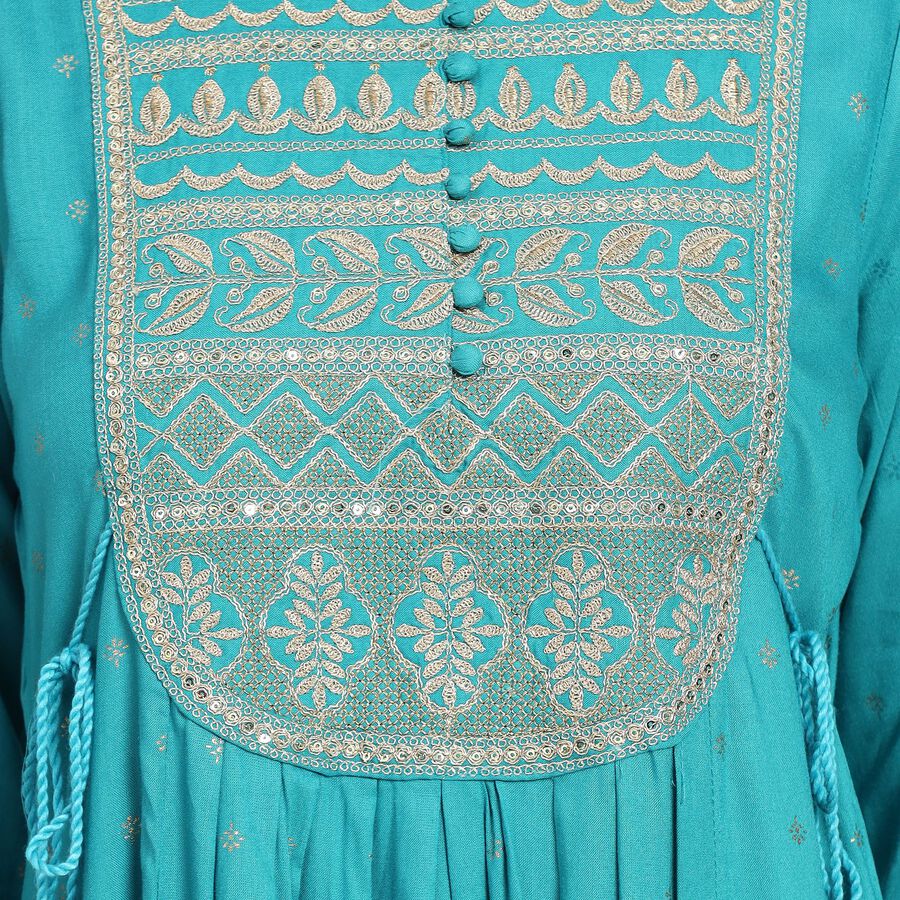 Ladies' Kurta, Mid Blue, large image number null