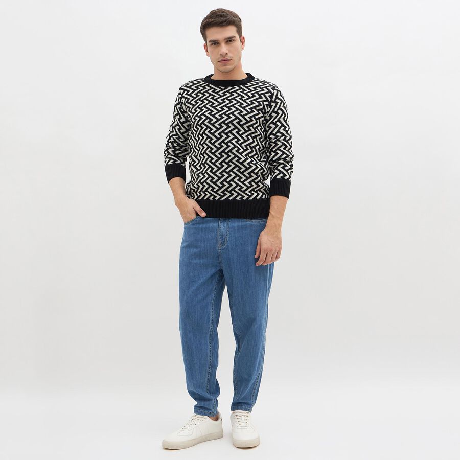 Men's Pullover, काला, large image number null