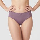 Women's Purple Regular Fit Solid Panty, Purple, small