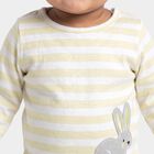 Infants Yellow Cotton Round Neck Regular T-Shirt, Yellow, small