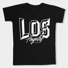 Boys' Half Sleeves T-Shirt , काला, small image number null