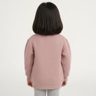 Girls' Light Pink Crew Neck Casual Pullover, Light Pink, small image number null