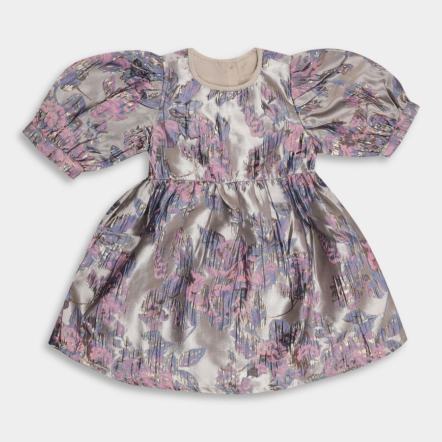 Girls' Frock , टील ब्लू, large image number null