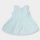 Infant Girls' 100% Cotton Frock , Light Blue, small image number null