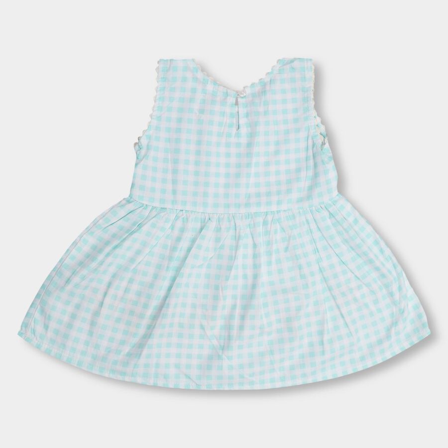 Infant Girls' 100% Cotton Frock , Light Blue, large image number null