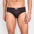 Men's 100% Cotton Briefs , भूरा, small
