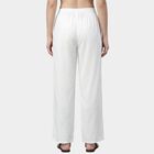 Women's Off White Wide-Leg Striped Palazzos, Off White, small