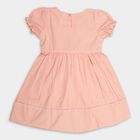 Girls' 100% Cotton Frock, पीच, small image number null