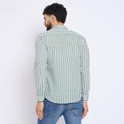 Men's 100% Cotton Casual Shirt , गहरा हरा, small