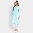 Ladies' Kurta, एक्वा, small image number null