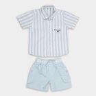 Infant Boys' 100% Cotton Baba Suit, हल्का नीला, small image number null
