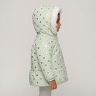 Infants Light Green Hooded Casual Jacket, हल्का हरा, small image number null