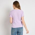 Ladies' Round Neck T-Shirt , लाइलेक, small
