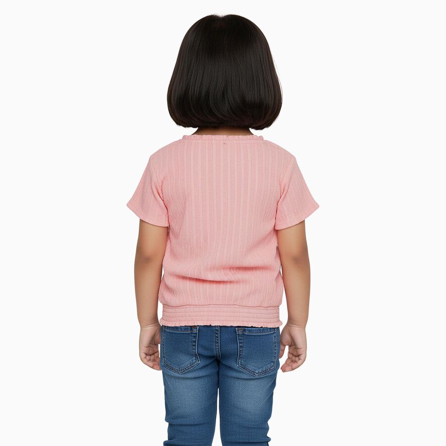Girls' T-Shirt, Peach, large image number null