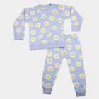 Girls Light Blue Round Neck Lounge Hipster Set, Light Blue, small