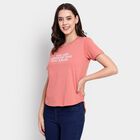 Ladies' Round Neck T-Shirt , गुलाबी, small image number null