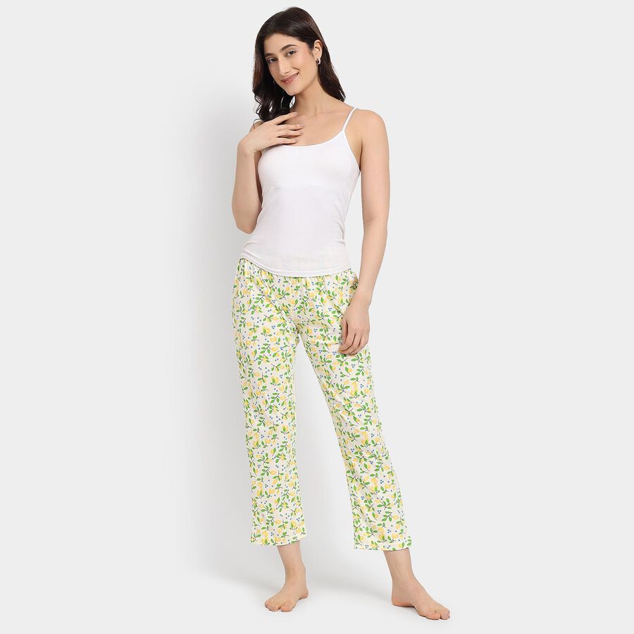 Ladies' 100% Cotton Pyjama, Yellow, large image number null