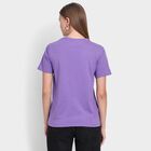 Ladies' Round Neck T-Shirt, Purple, small image number null