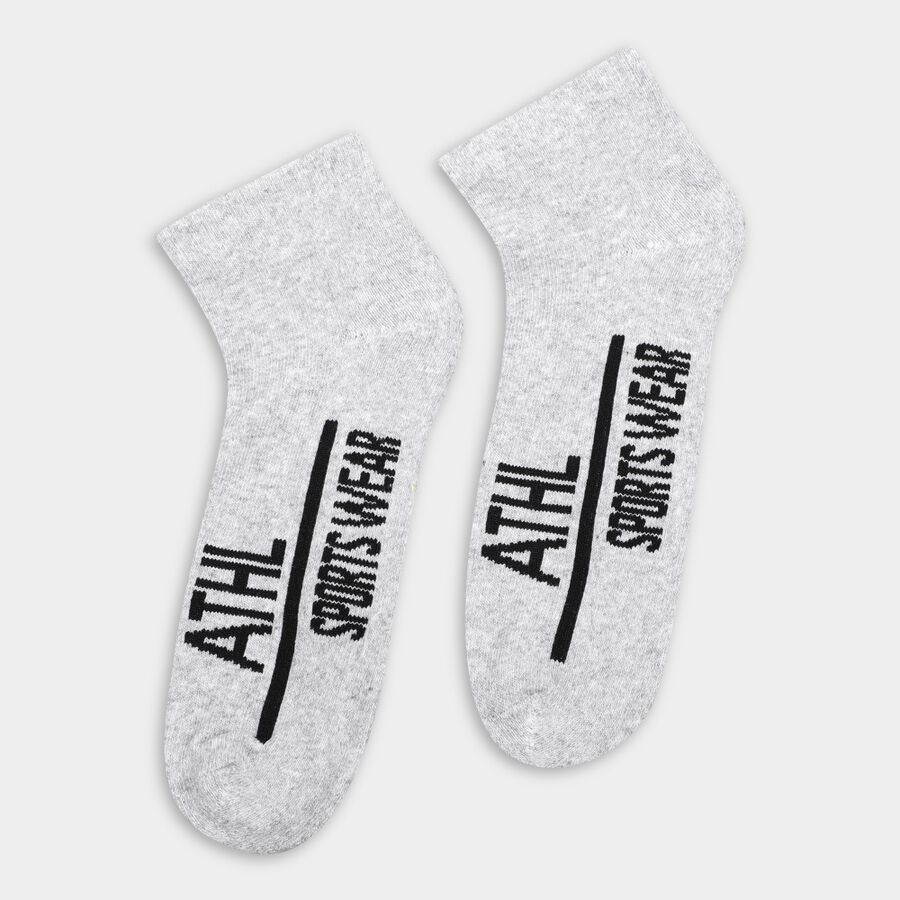 Men's Socks (Pack of 3), चारकोल, large image number null