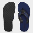 Men's Navy Blue Thong Strap Slip-On Flip-Flops, Navy Blue, small