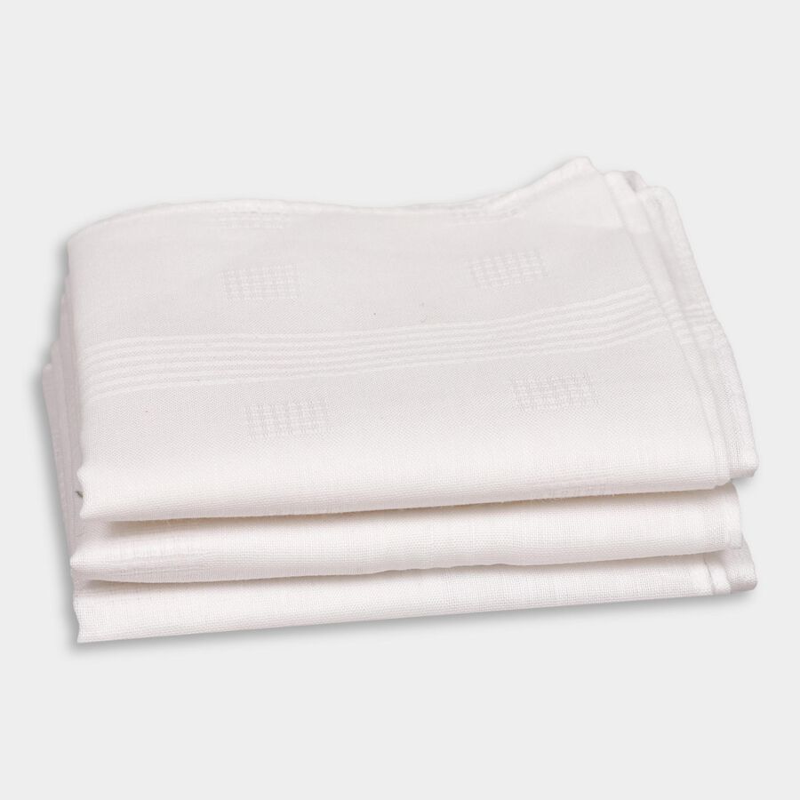 Men's Hanky , सफ़ेद, large image number null