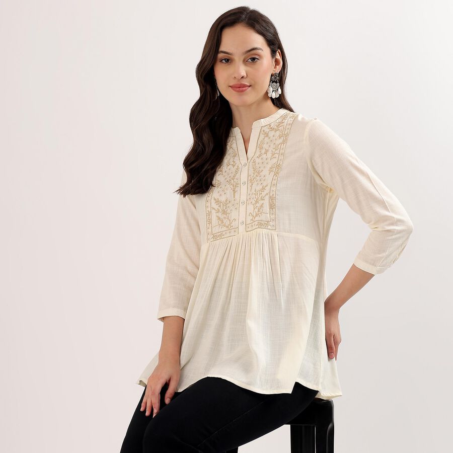 Ladies' Kurti, गहरा पीला, large image number null