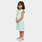 Girls' Frock, Light Green, small