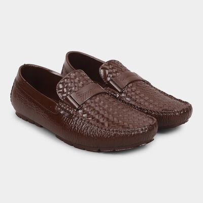 Men's Rich Chocolate Brown Slip-On Casual Loafers