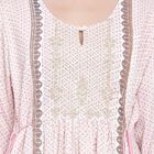 3/4th Sleeves Flared Kurta, गहरा पीला, small image number null