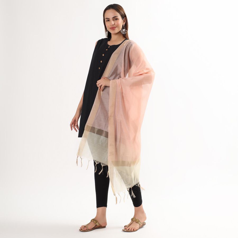 Ladies' Regular Dupatta, Peach, large image number null