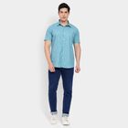 Men's 100% Cotton Casual Shirt, Light Blue, small image number null