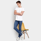 Classic 5 Pocket Skinny Jeans, Dark Blue, small image number null