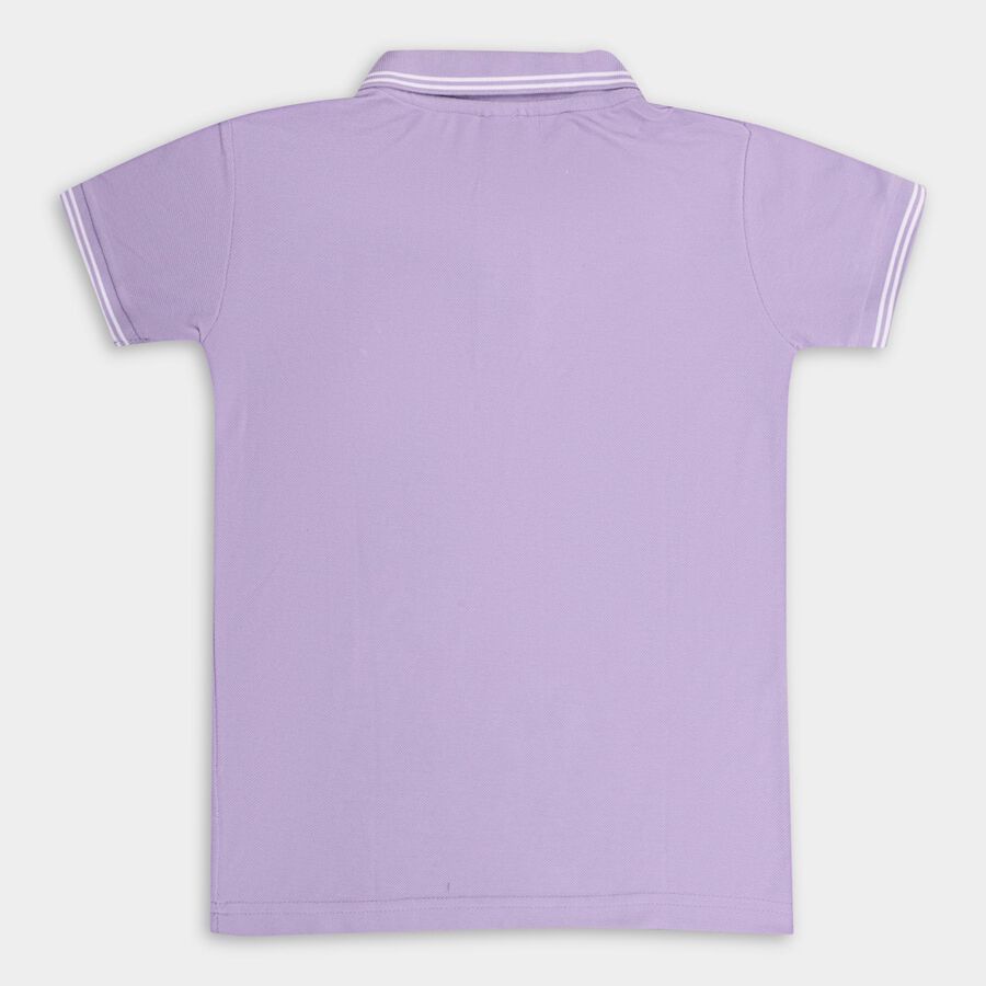 Boys' Half Sleeves T-Shirt , लाइलेक, large image number null