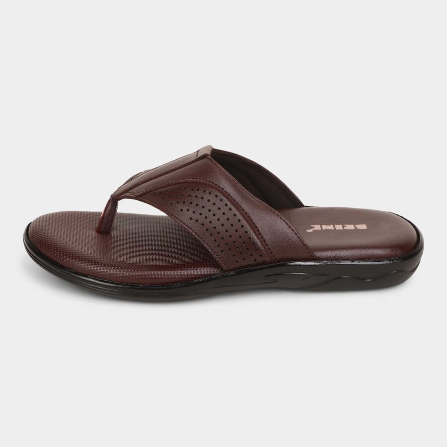 Mens Floater Sandals, Brown, large image number null
