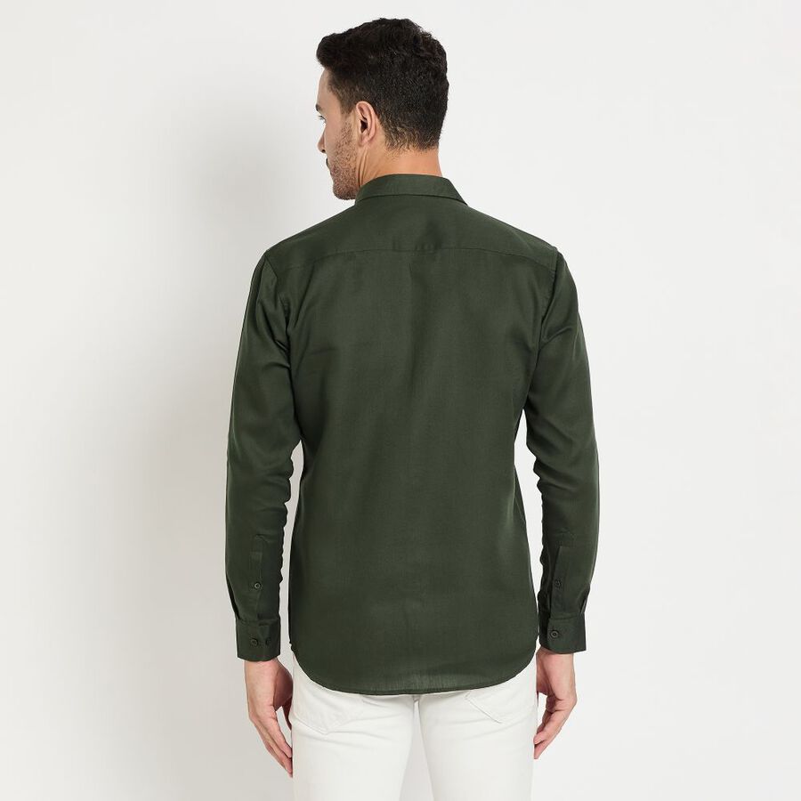 Men's Casual Shirt, Olive, large image number null