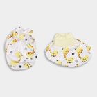 Infants' Cotton Gift Set (Cap, Mittens, Booties), White, small