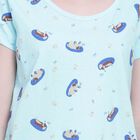 Printed Nighty, Light Green, small image number null