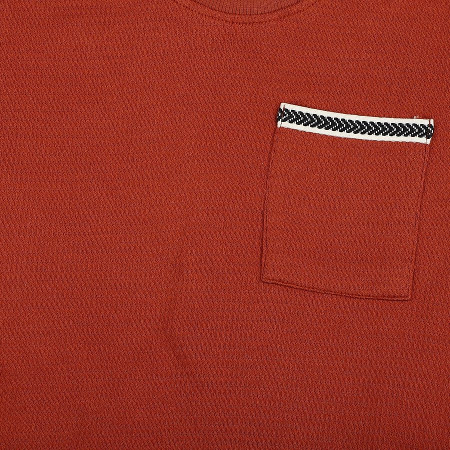 Boys' Knit Baba Suit, Rust, large