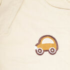 Infants Cotton Solid Trousers, Beige, small image number null