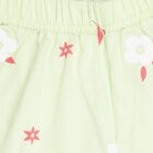 Girls' Shorts, हल्का हरा, small