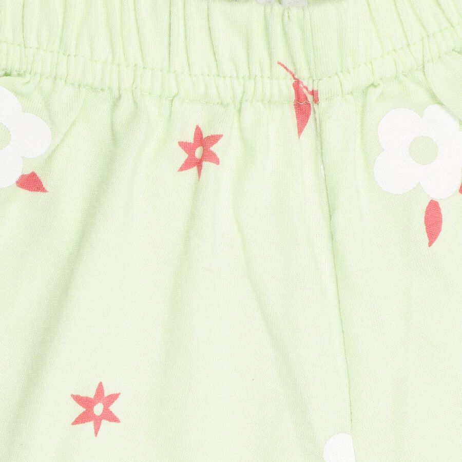 Girls' Shorts, हल्का हरा, large