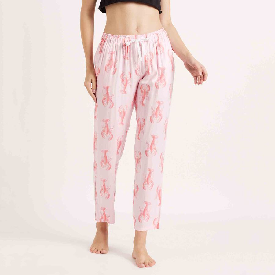 Printed Pyjama, हल्का गुलाबी, large image number null