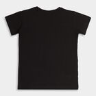 Boys Cotton T-Shirt, Black, small image number null