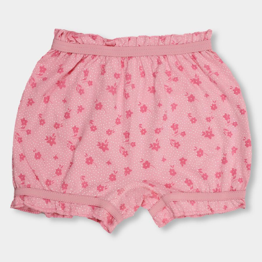 Girls' 100% Cotton Bloomer , गुलाबी, large image number null