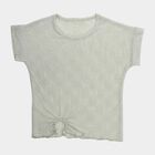 Girls' T-Shirt, हल्का हरा, small