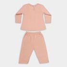 Infants Soft Pink Cotton Round Neck Casual Hipster Set, हल्का गुलाबी, small image number null