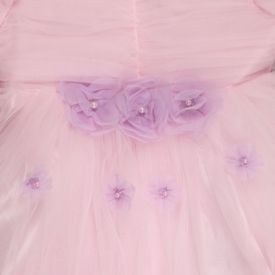 Girls' Frock, हल्का गुलाबी, large image number null