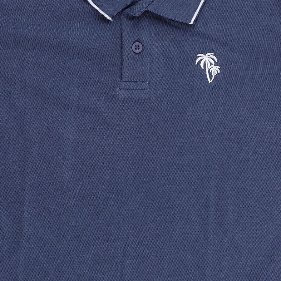 Boys' Half Sleeves T-Shirt, नेवी ब्लू, large image number null