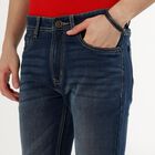 Men's Skinny Jeans, Dark Blue, small image number null
