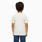 Boys' Off-White Cotton Round Neck Casual T-Shirt, ऑफ व्हाइट, small image number null